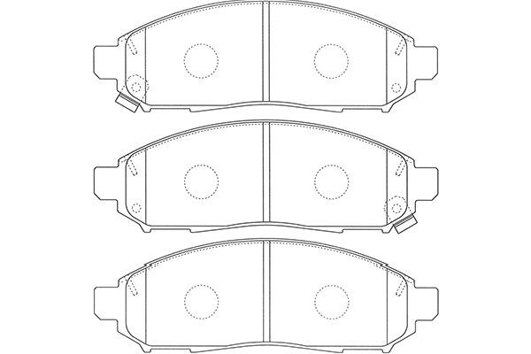 KAVO PARTS Комплект тормозных колодок, дисковый тормоз BP-6620